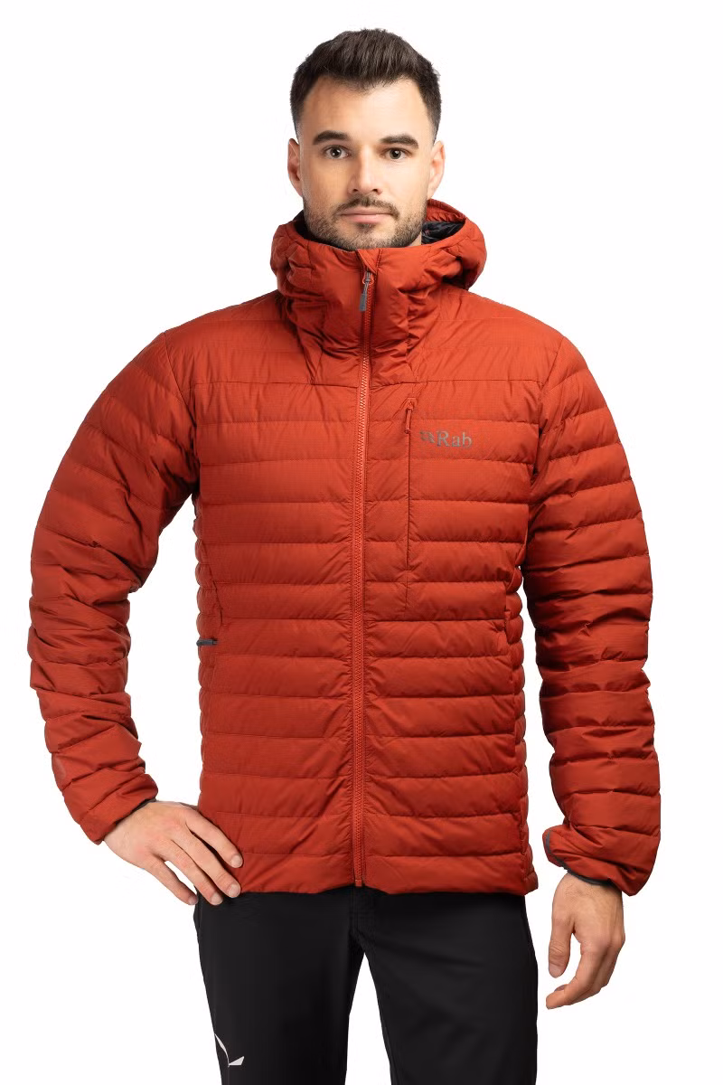 KURTKA MICROLIGHT WINDSTOPPER HOODY-TUSCAN RED