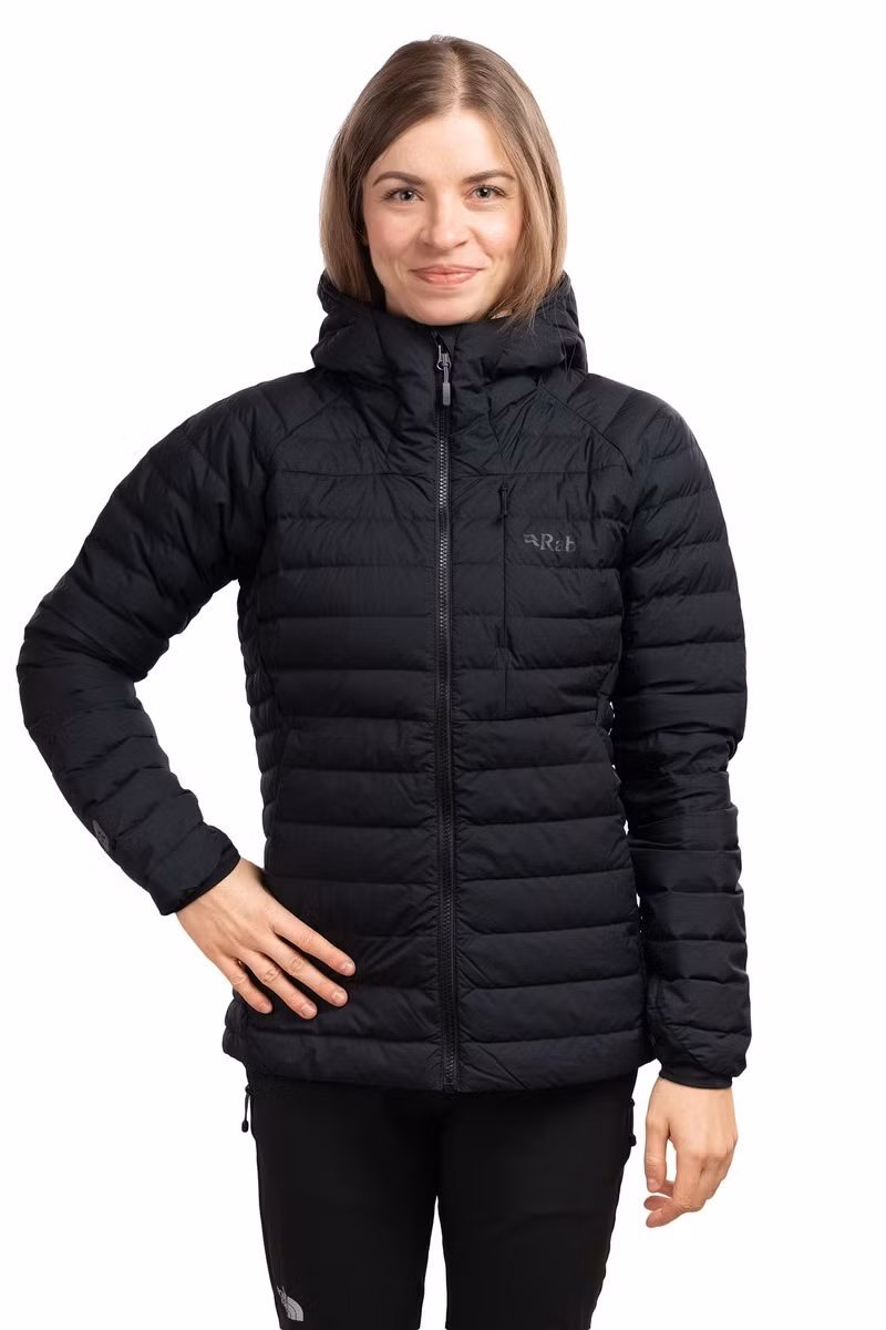 KURTKA MICROLIGHT WINDSTOPPER HOODY WOMEN-BLACK