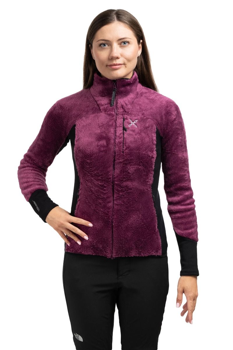 KURTKA NORDIC FLEECE 2 WOMAN-WINE RED