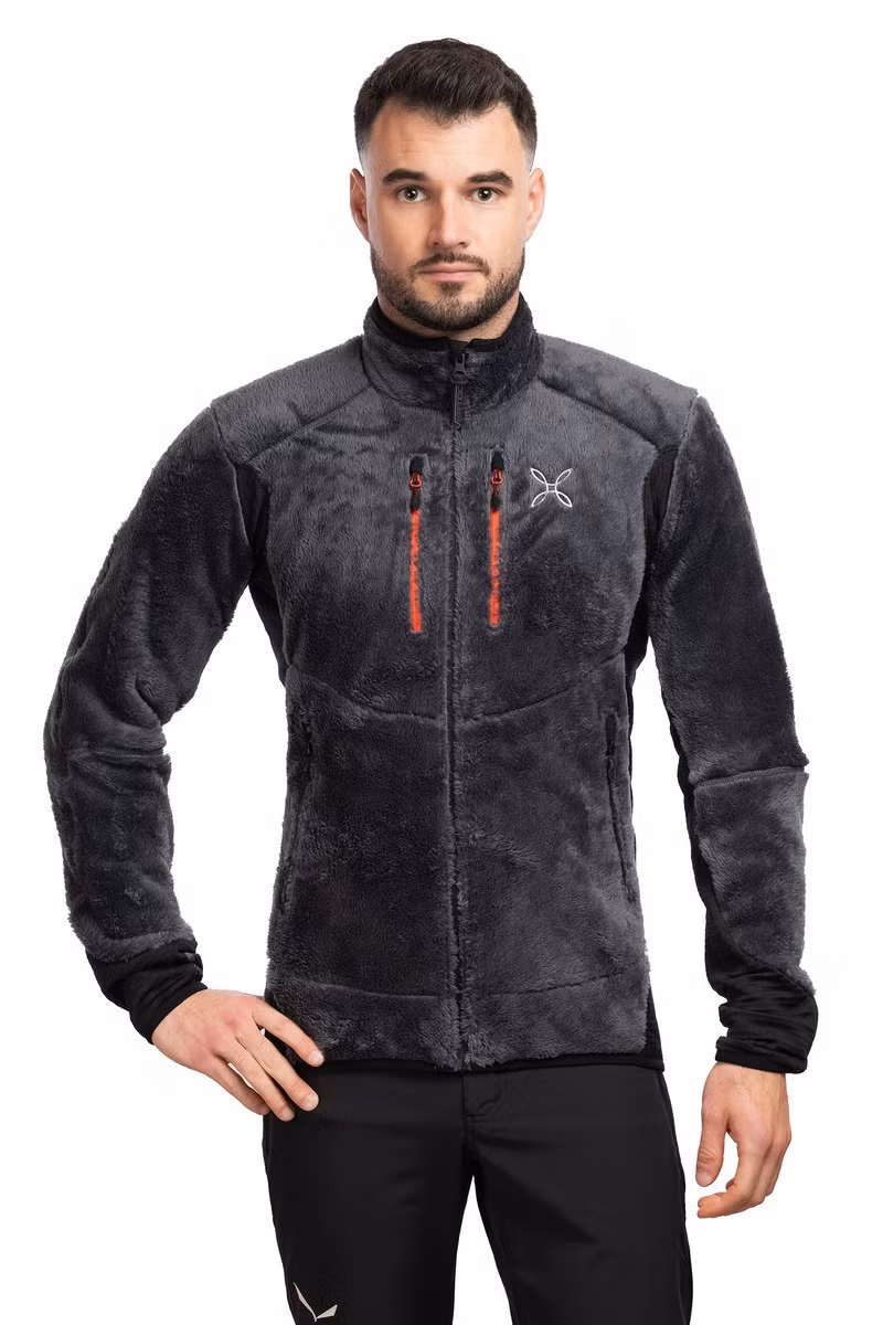 KURTKA NORDIC FLEECE-ANTRACITE-ORANGE