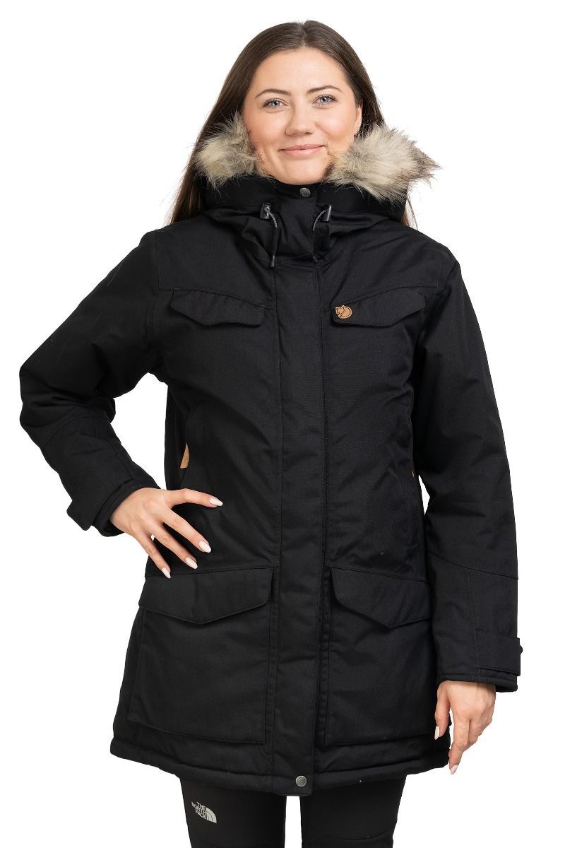KURTKA NUUK PARKA WOMEN-550-BLACK