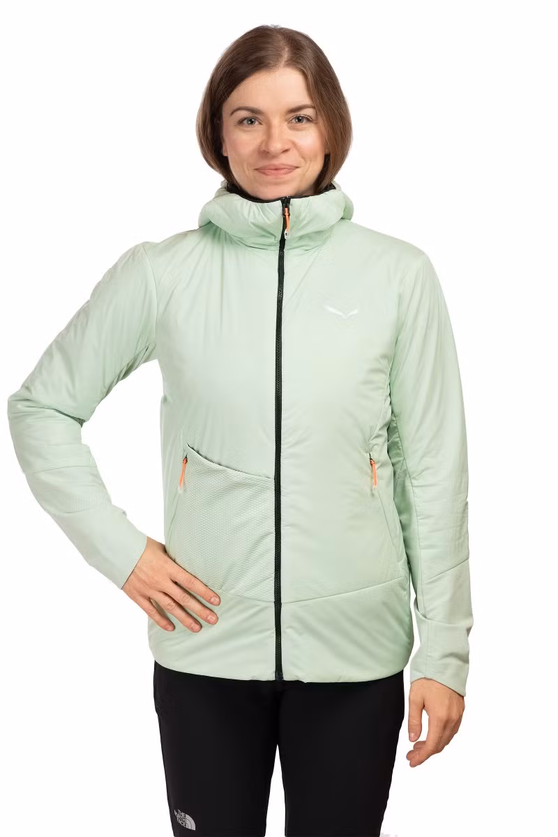 KURTKA PEDROC TW AIR HYBRID WOMEN-PASTEL GREEN 