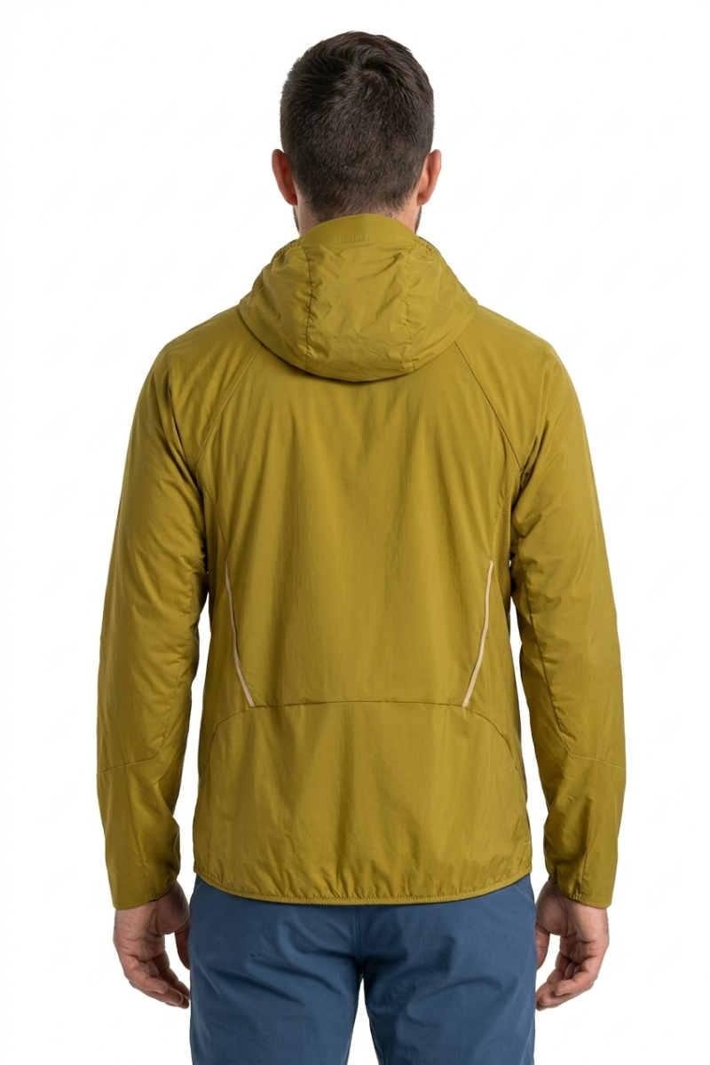 KURTKA PEDROC WIND HOODED-OLIVE OIL