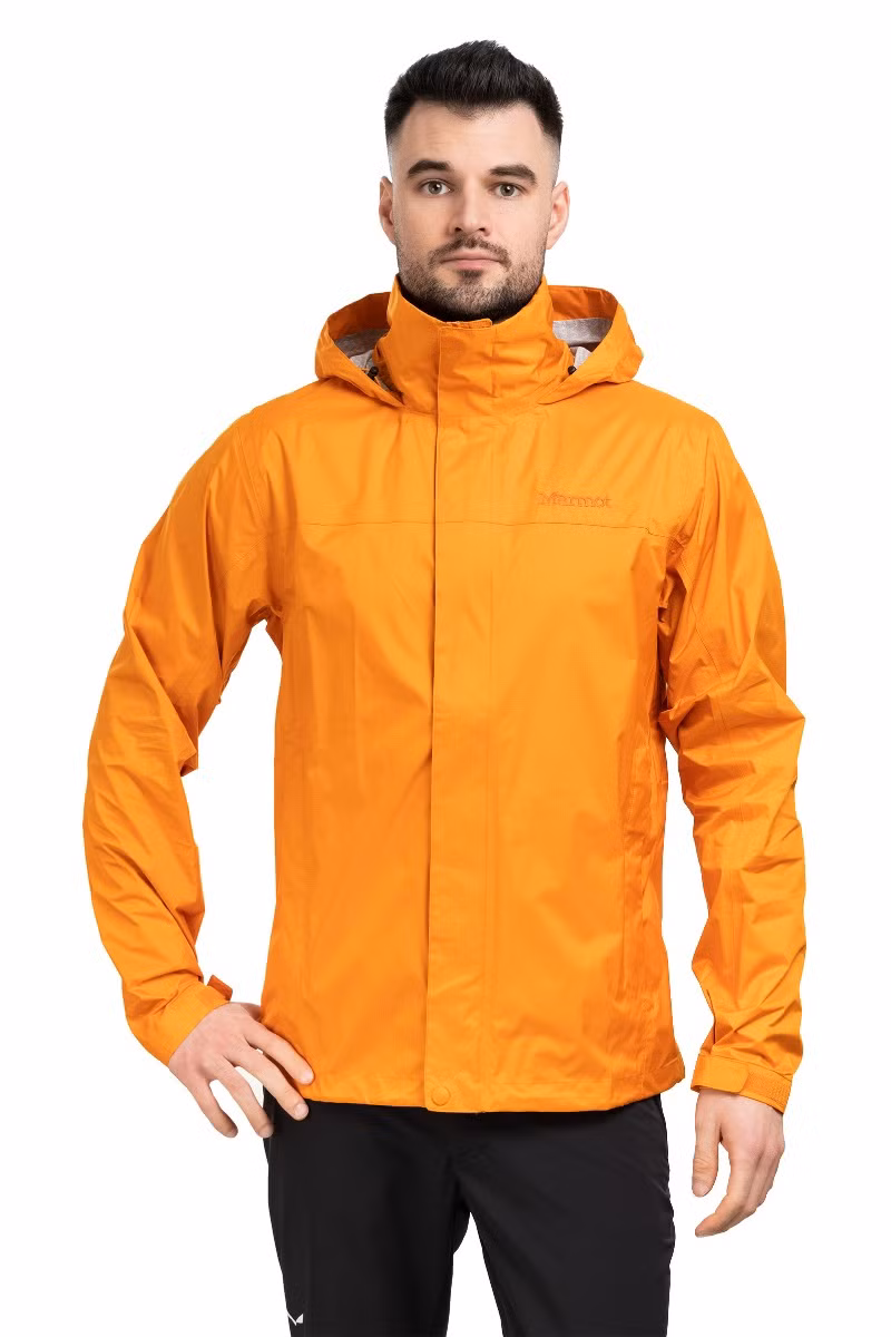 KURTKA PRECIP ECO-ORANGE-PEPPER