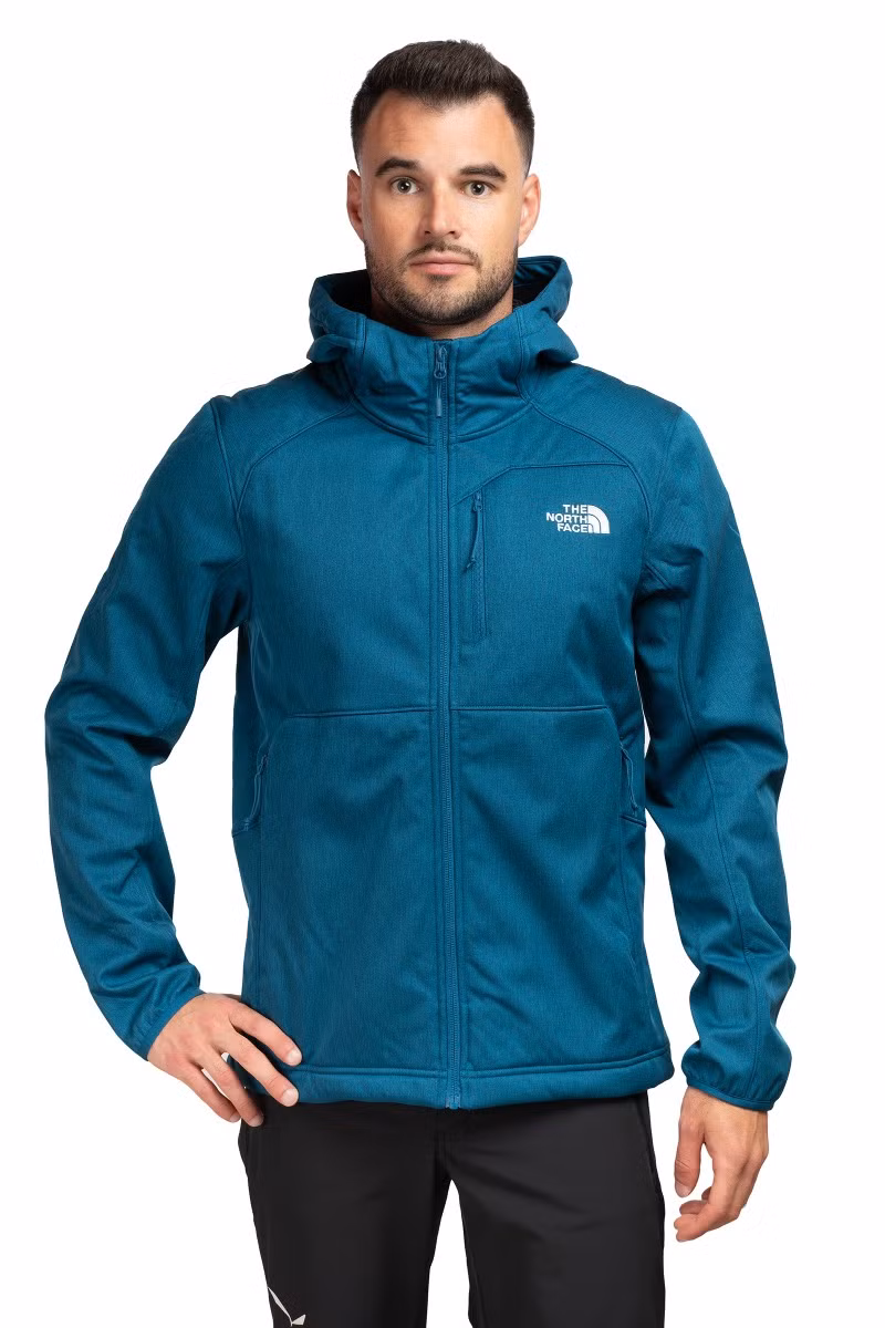 KURTKA QUEST HOODED SOFTSHELL-MINERAL INK-DARK HEATHER