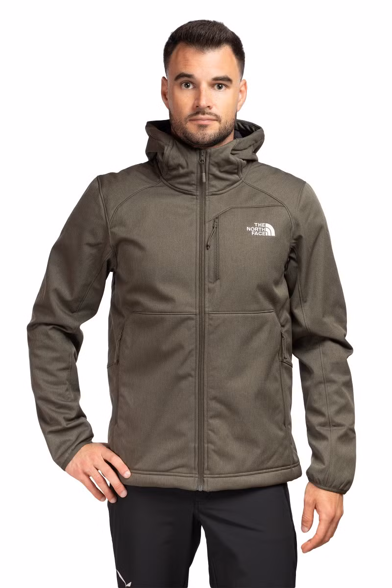 KURTKA QUEST HOODED SOFTSHELL-NEW TAUPE GREEN DARK HEATHER-NEW TAUPE GREEN