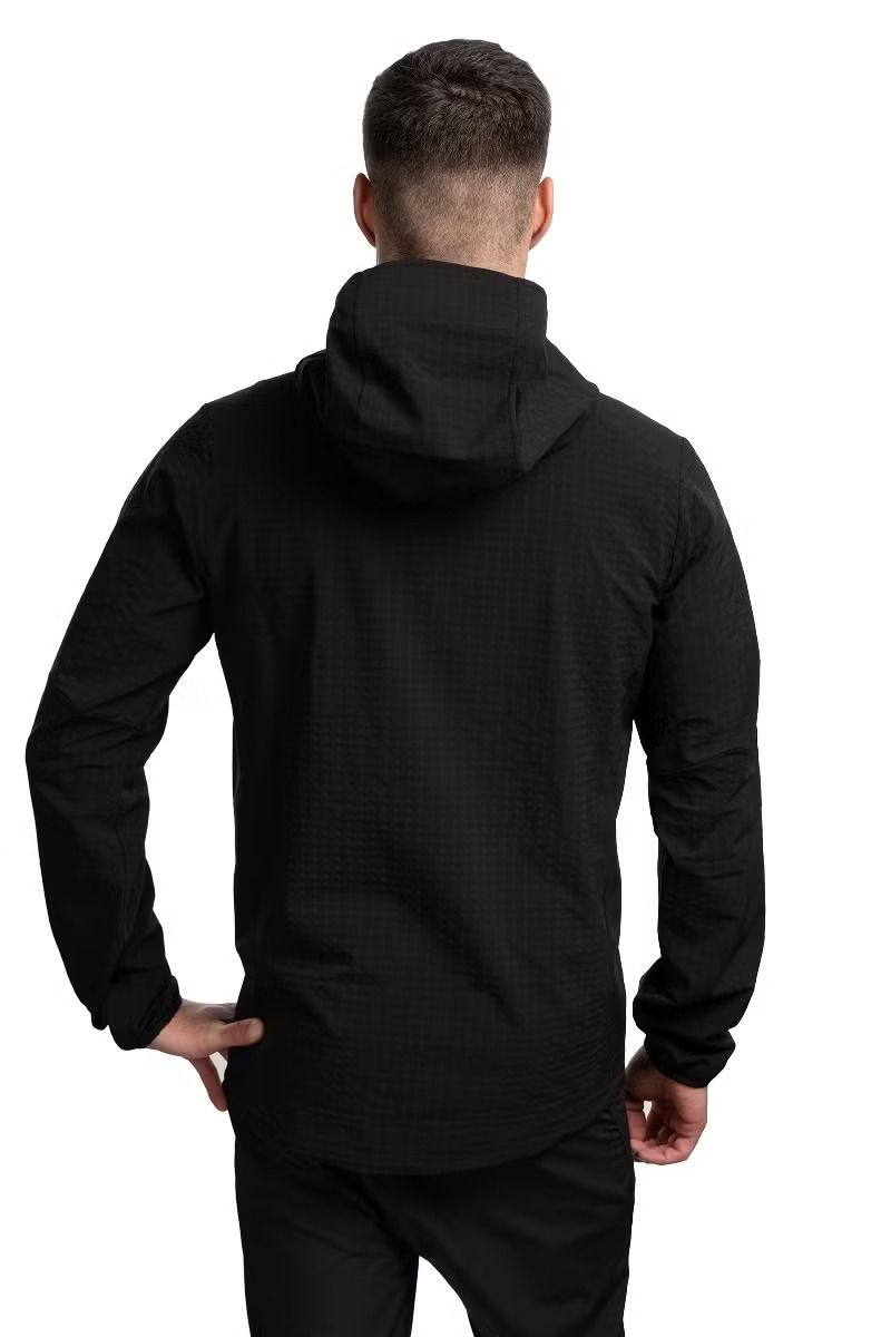 KURTKA R1 TECHFACE HOODY-BLACK