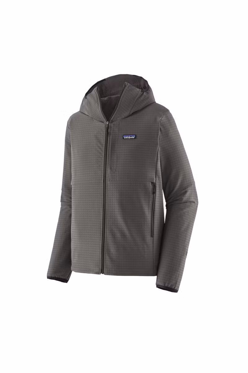 KURTKA R1 TECHFACE HOODY-FORGE GREY