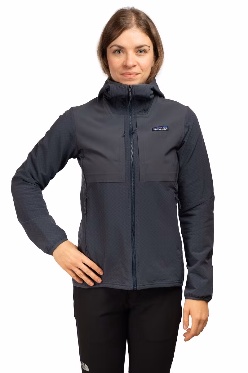 KURTKA R2 CROSSSTRATA HOODY WOMEN-SMOLDER BLUE