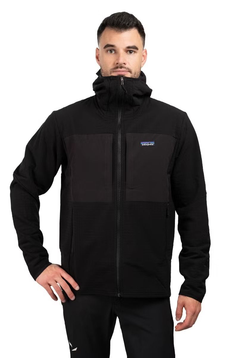 KURTKA R2 TECHFACE HOODY-BLACK