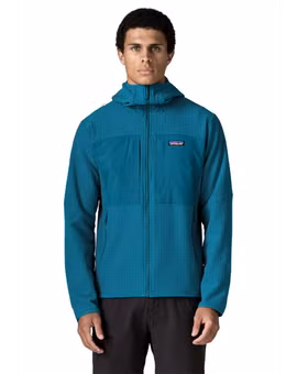KURTKA R2 TECHFACE HOODY-GLACIAL BLUE