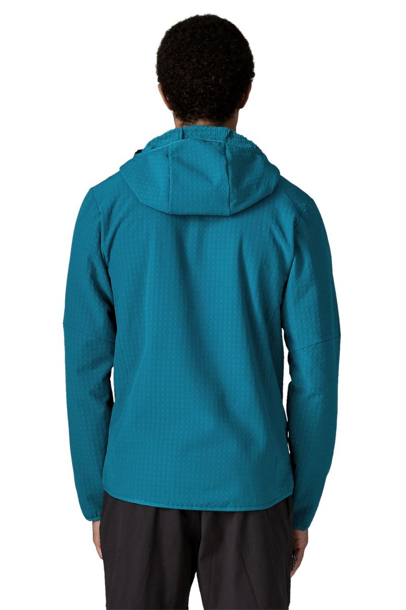 KURTKA R2 TECHFACE HOODY-GLACIAL BLUE