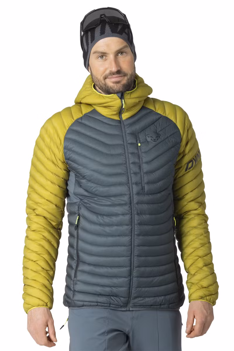KURTKA RADICAL DOWN HOOD-GOLDEN LIME