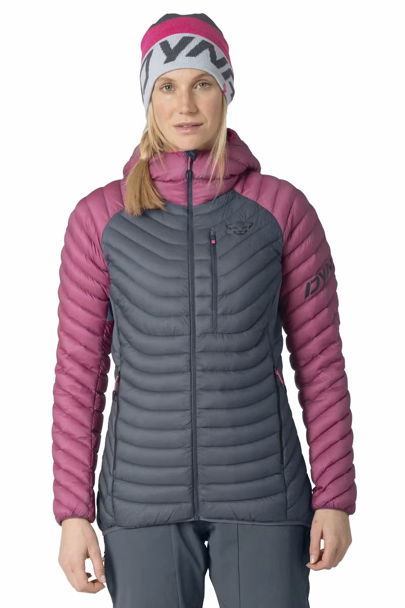 KURTKA RADICAL DOWN HOOD WOMEN-MAGENTA LEKKA PUCHOWA