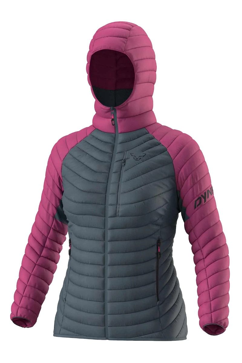 KURTKA RADICAL DOWN HOOD WOMEN-MAGENTA LEKKA PUCHOWA