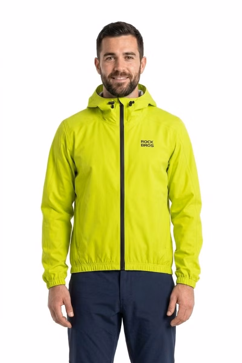 KURTKA UNISEX PRZECIWDESZCZOWA RAINSTOPPER HOODIE 1530001-FLUO YELLOW