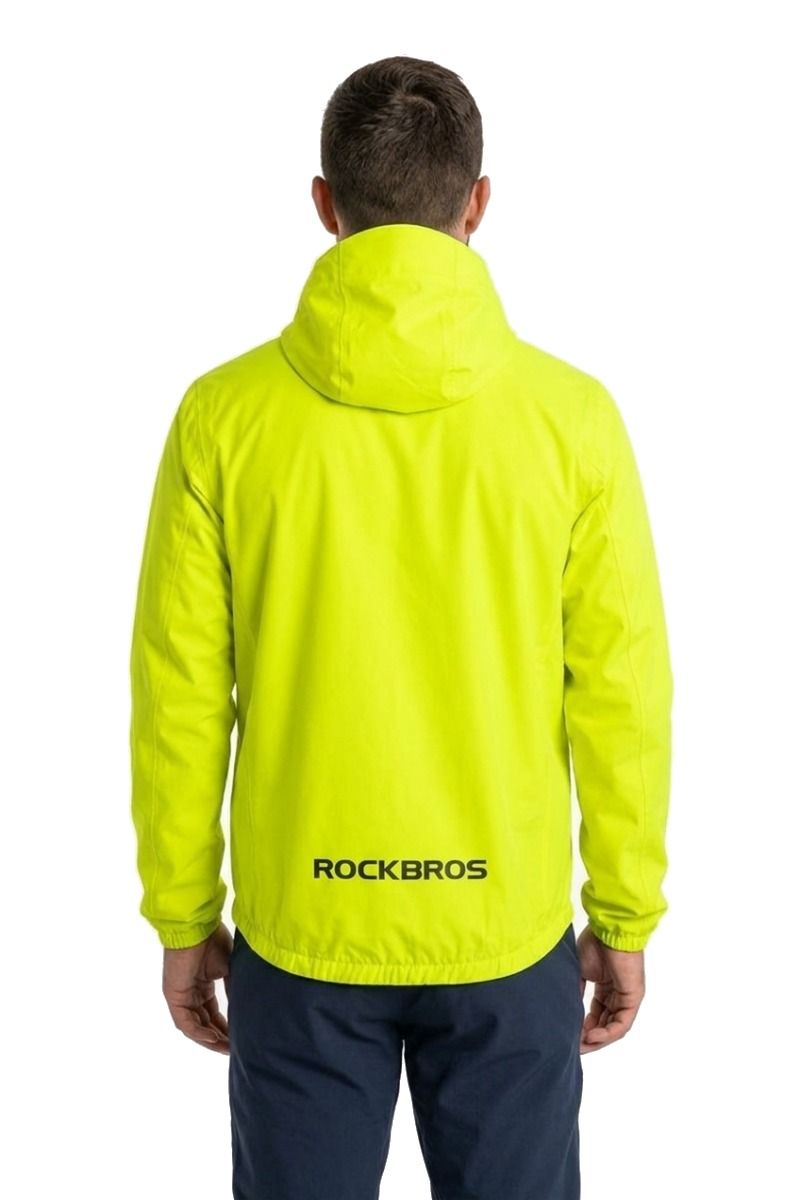 KURTKA UNISEX PRZECIWDESZCZOWA RAINSTOPPER HOODIE 1530001-FLUO YELLOW