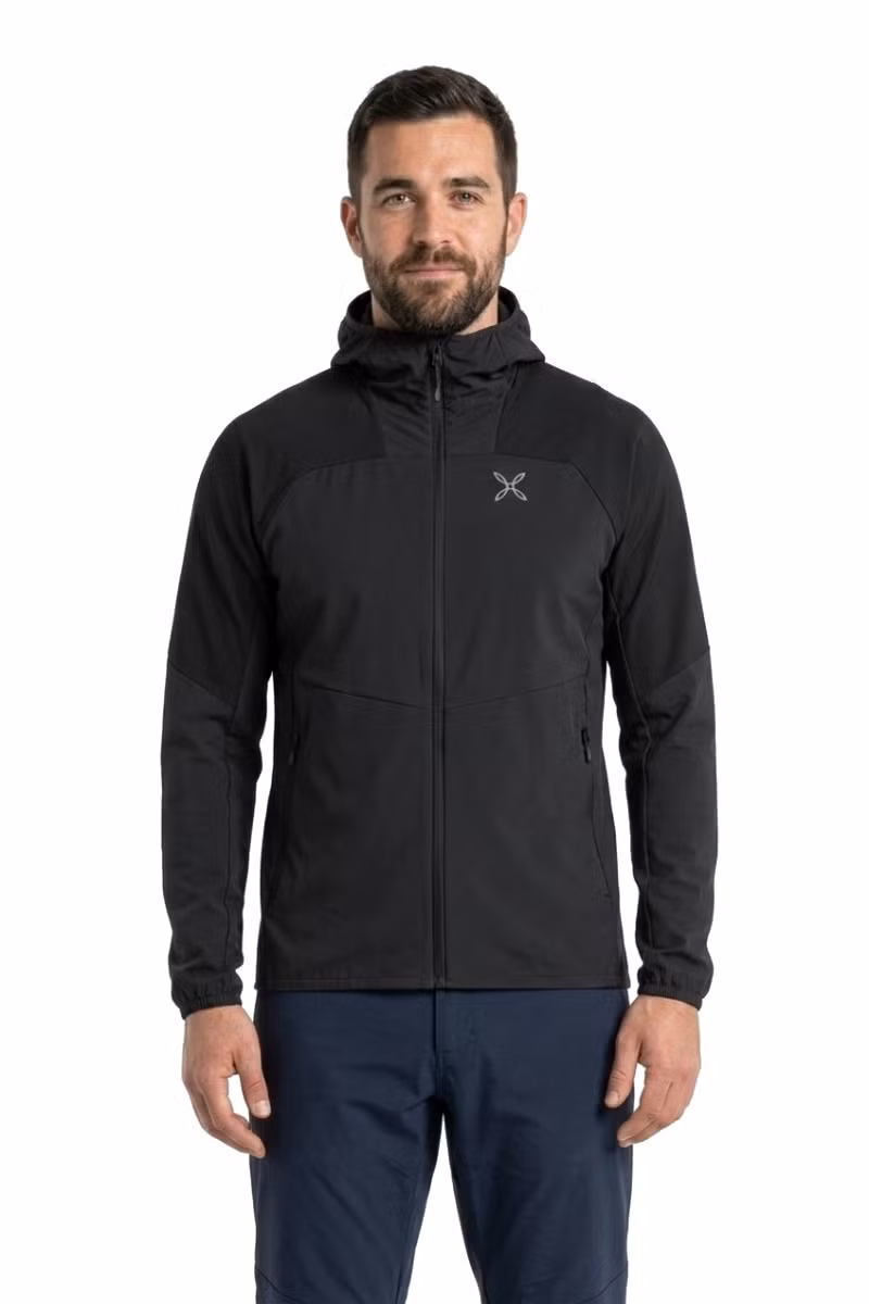 KURTKA RISE HOODED-BLACK
