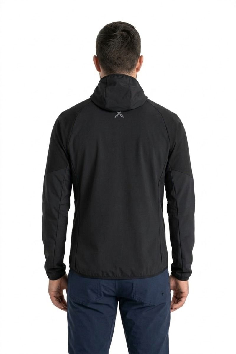 KURTKA RISE HOODED-BLACK