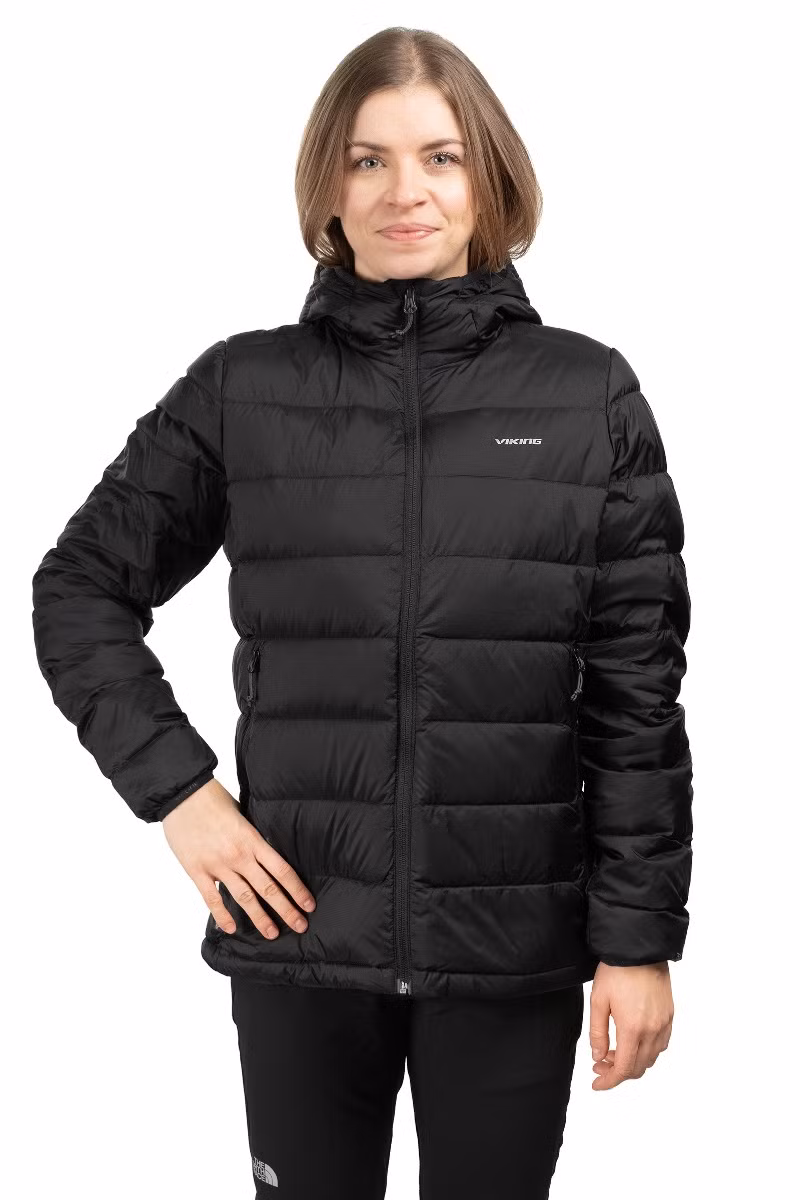 KURTKA ROVI WOMEN-BLACK WODOODPORNA PUCHOWA DAMSKA