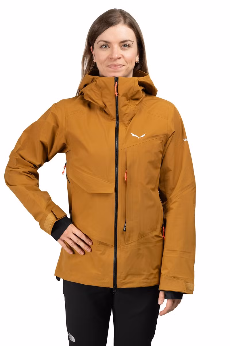 KURTKA SELLA FREE 3L PTX WOMEN-GOLDEN BROWN