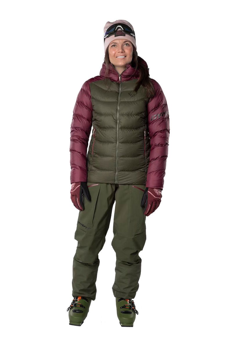 KURTKA TIGARD DOWN WOMEN-BURGUNDY-1540 OCIEPLANA