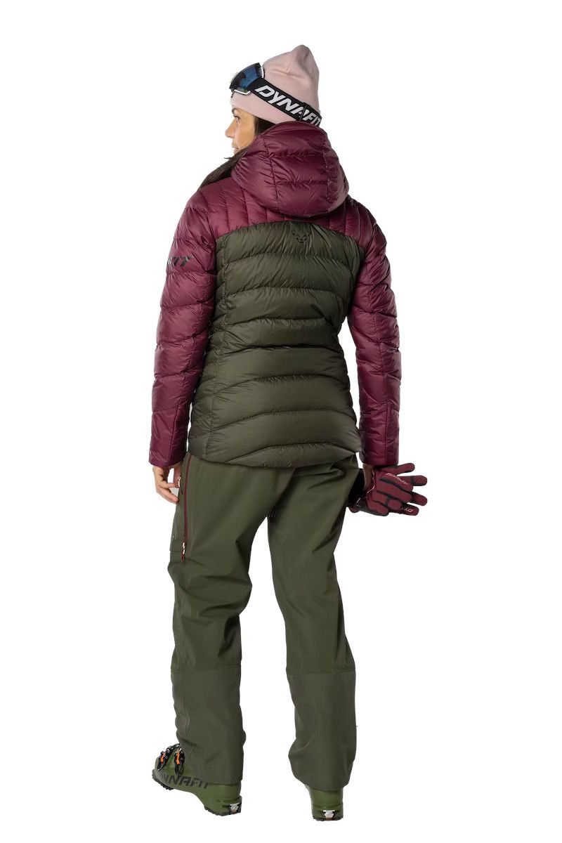 KURTKA TIGARD DOWN WOMEN-BURGUNDY-1540 OCIEPLANA
