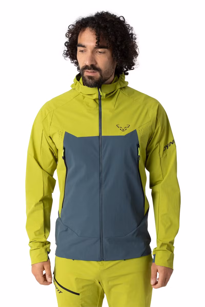 KURTKA TRANSALPER DYNASTRETCH-GOLDEN LIME-0720