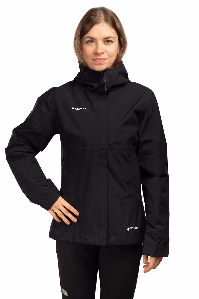 KURTKA TREELINE LIGHT HS HOODED WOMEN-BLACK