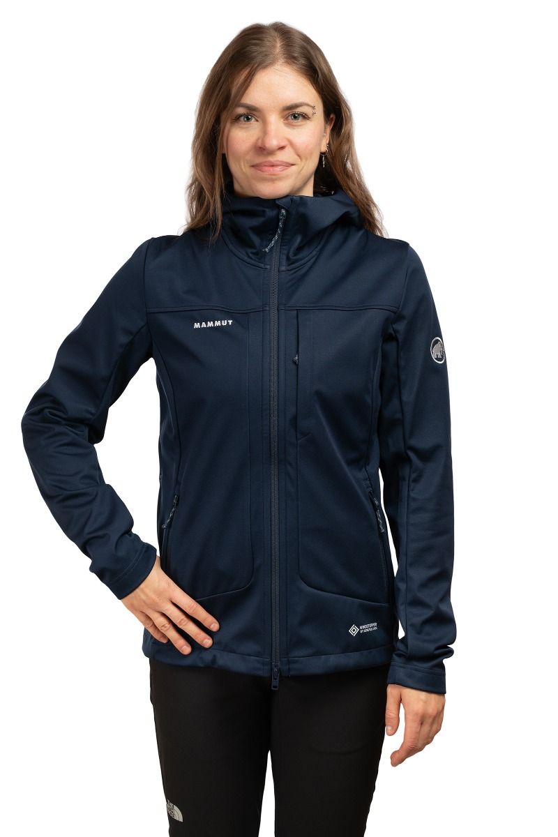 KURTKA ULTIMATE VIII SO HOODED JACKET WOMEN-MARINE