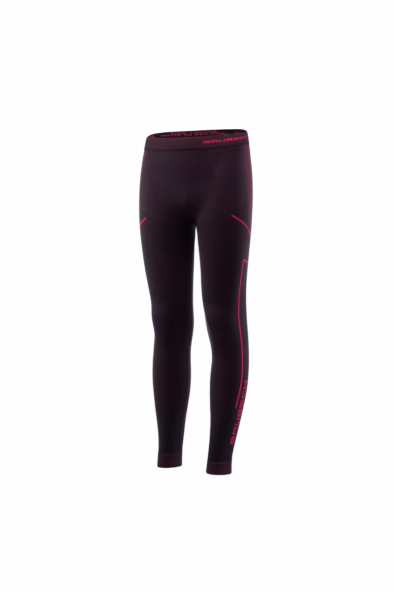 LEGINSY DZIECIĘCE THERMO JUNIOR LE13540-BLACK-FUCHSIA