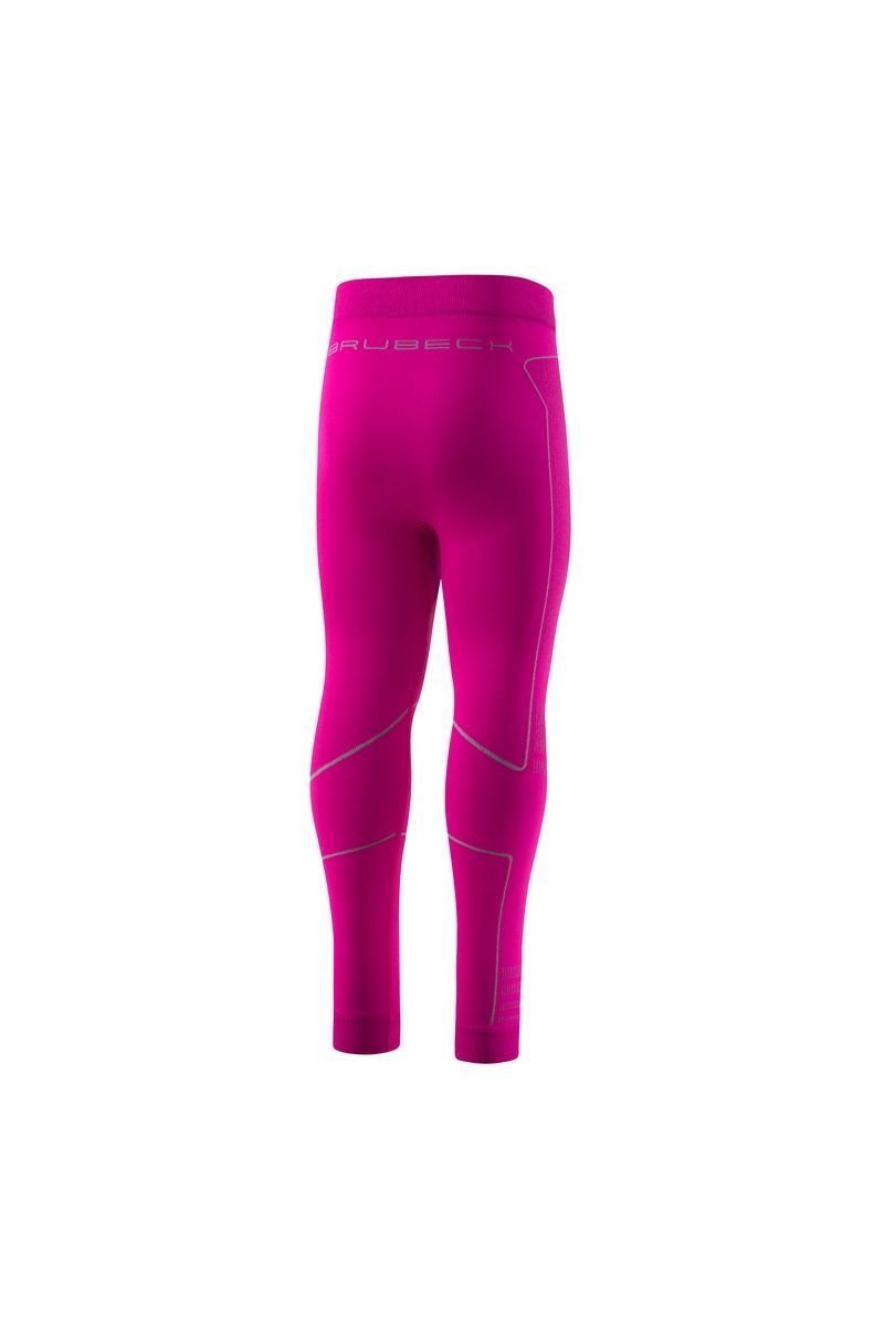 LEGINSY DZIECIĘCE THERMO KIDS LE13530-FUCHSIA-GRAY