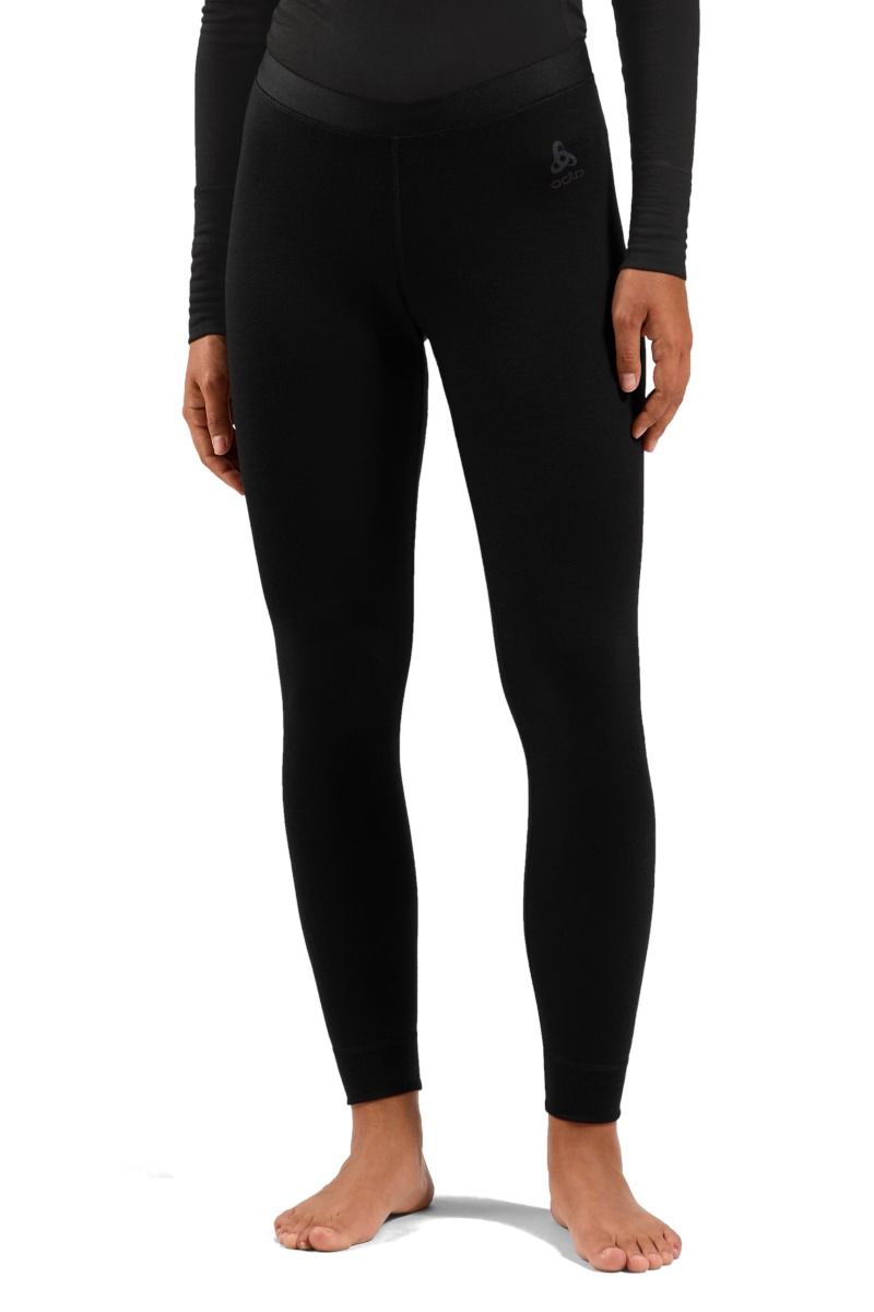 LEGINSY MERINO 160 BL BOTTOM LONG WOMEN-BLACK