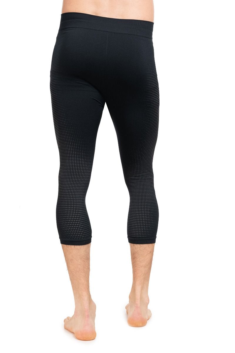 LEGINSY PERFORMANCE WARM ECO BL BOTTOM 3/4-BLACK-ODLO GRAPHITE GREY