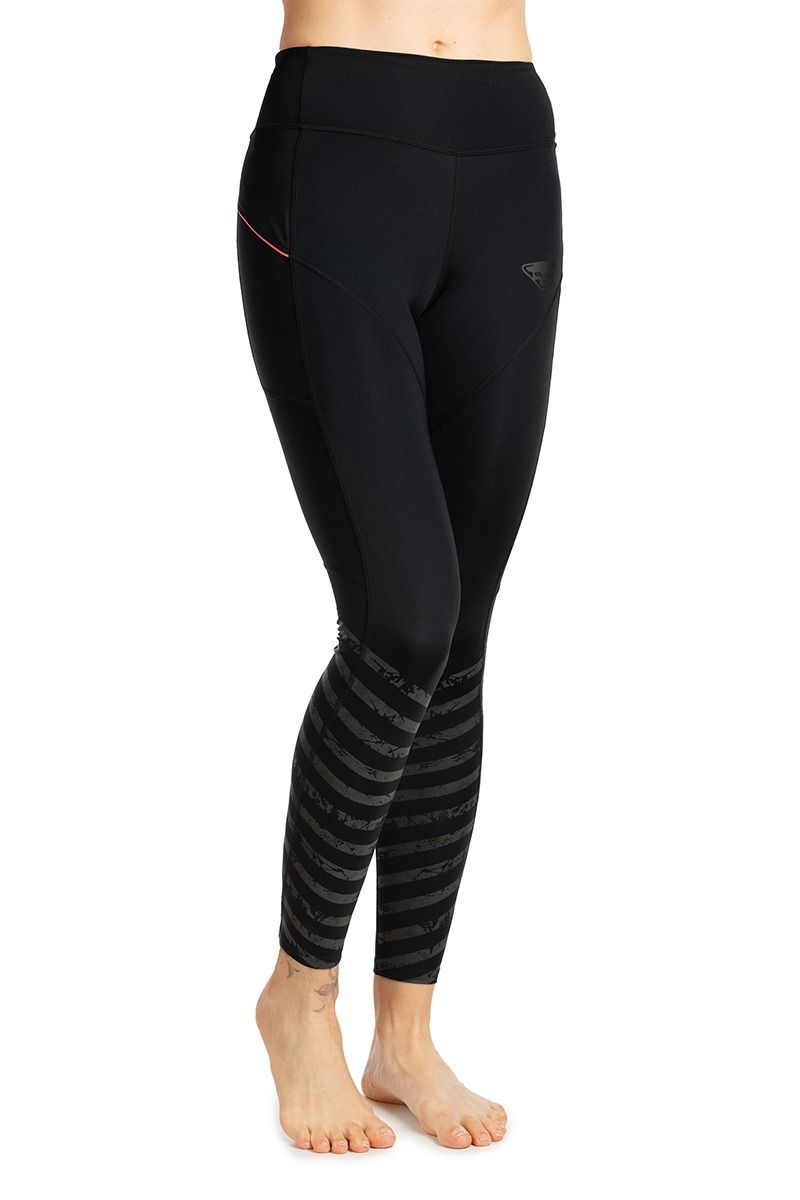 LEGINSY TRAIL REFLECTIVE WOMEN-BLACK OUT