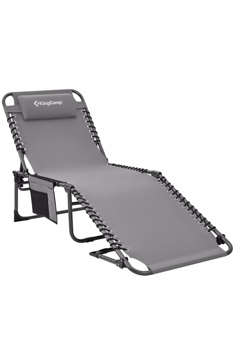 LEŻAK SKŁADANY MAGNOLIA B40 KC2649-2 PAK-GREY