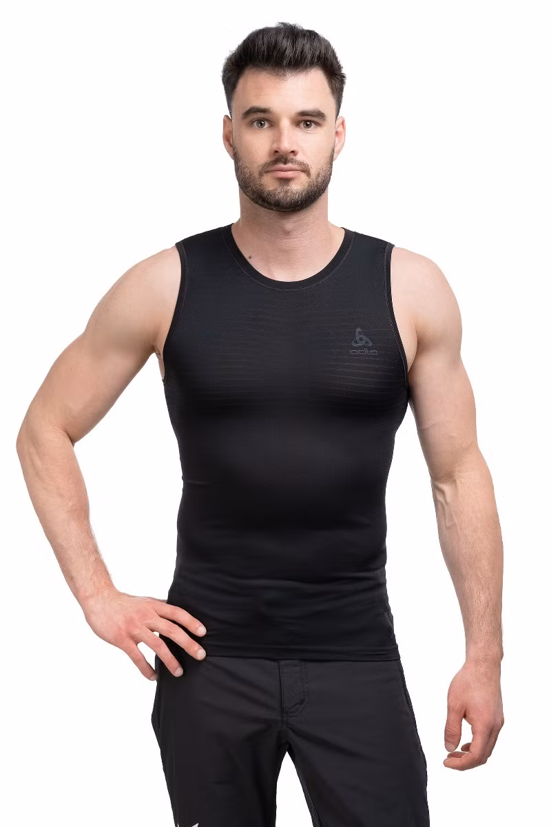 KOSZULKA PERFORMANCE X LIGHT ECO BL TOP CREW NECK SINGLET-BLACK