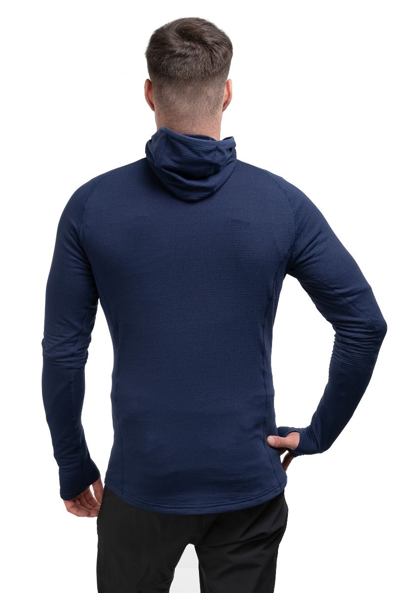 BLUZA ECLIPSE HOODED ZIP T-MEDIEVAL BLUE