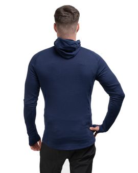 BLUZA ECLIPSE HOODED ZIP T-MEDIEVAL BLUE
