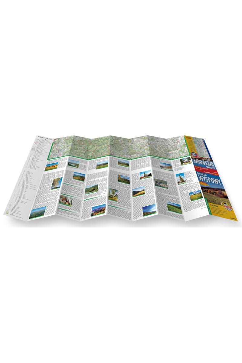 MAPA BESKID WYSPOWY LAMINOWANA