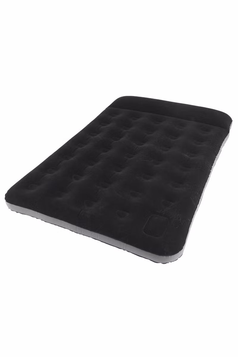 MATERAC CLASSIC DOUBLE W/PILLOW PUMP-BLACK-GREY