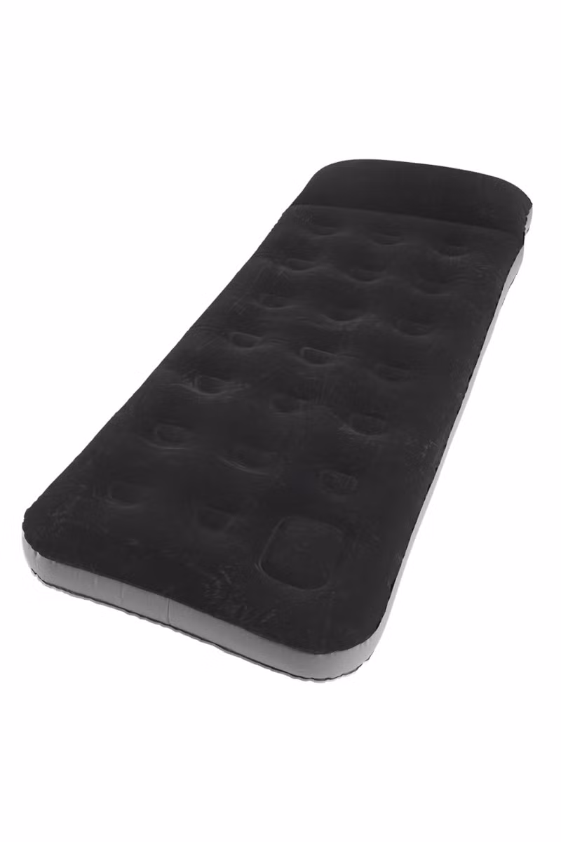 MATERAC CLASSIC SINGLE W/PILLOW PUMP-BLACK-GREY