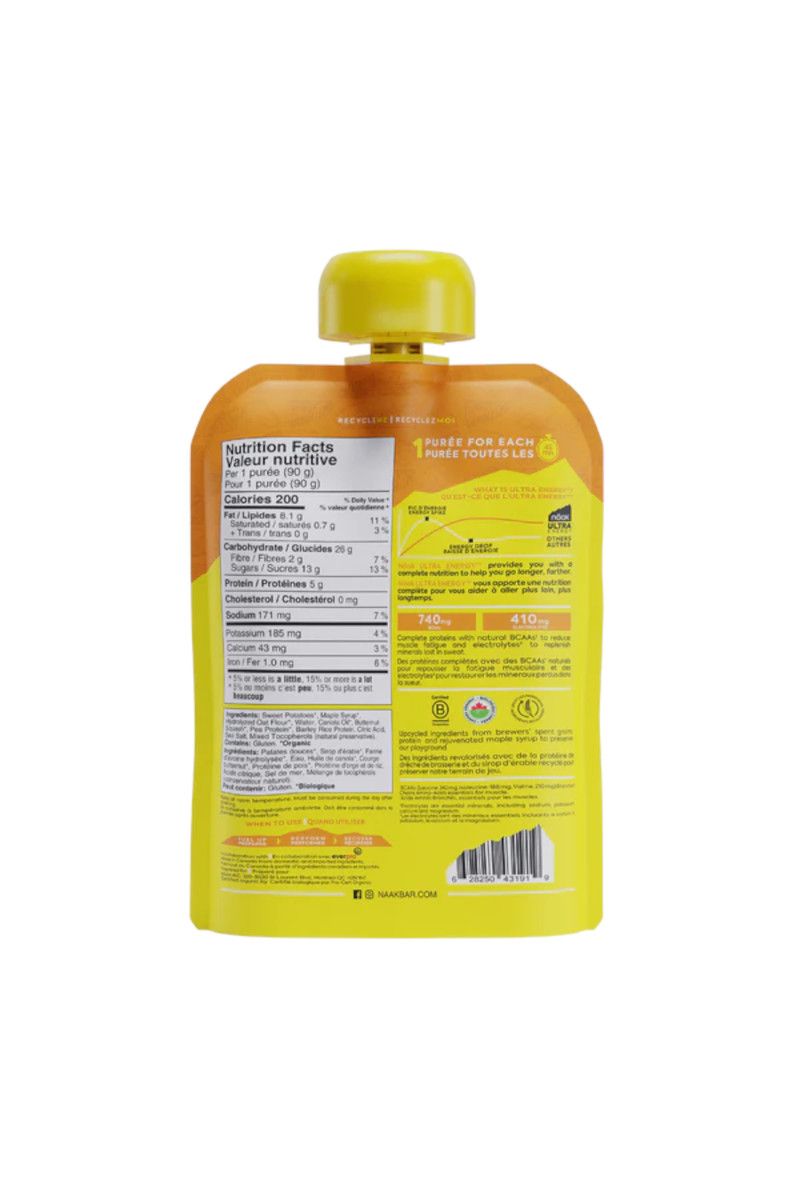 MUS ENERGETYCZNY NAAK ENERGY PUREE SWEET POTATO BUTTERNUT