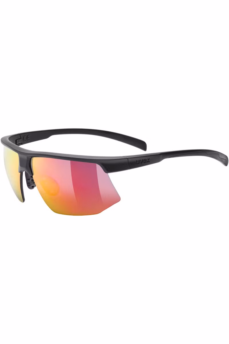 OKULARY AERIOS-BLACK MATT-MIRROR RED