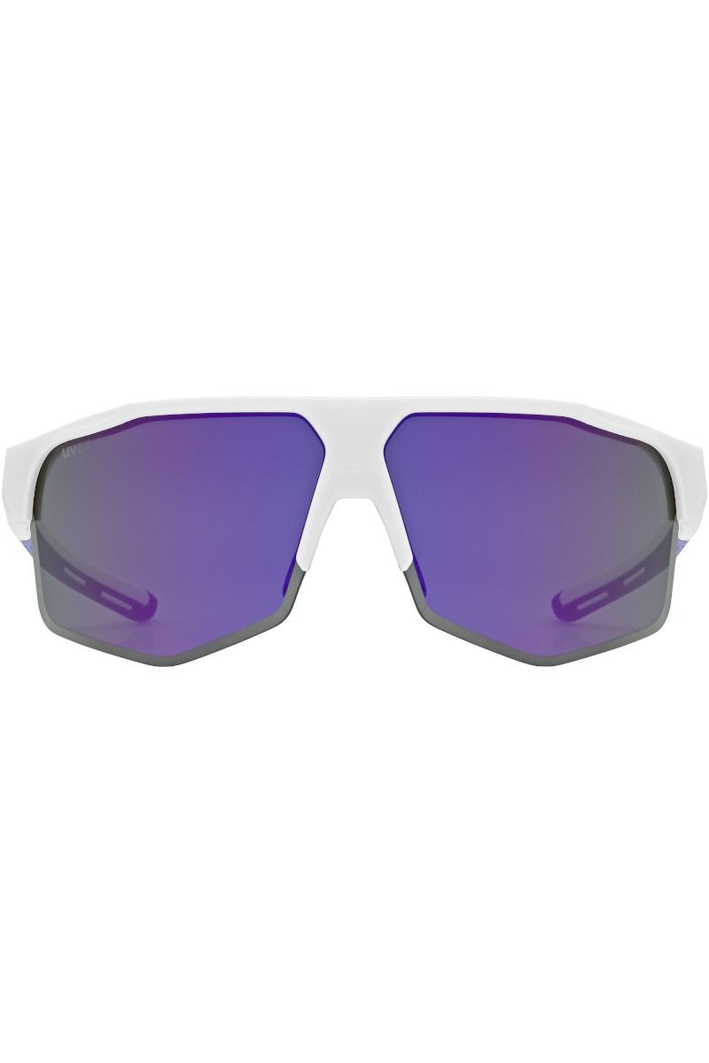 OKULARY AXOS SET-WHITE MATT-MIRROR PURPLE