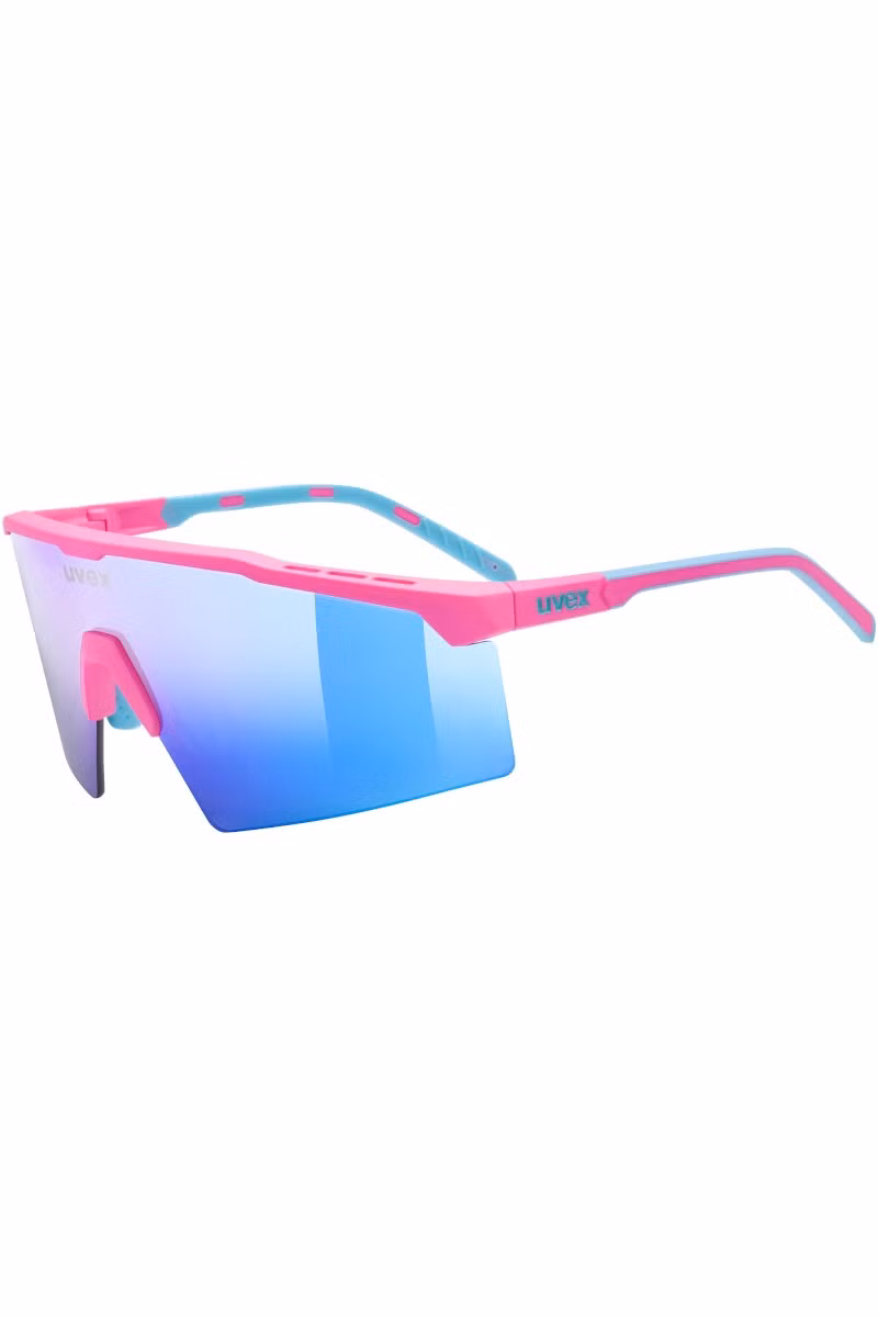 OKULARY FLOWLINE-PINK MATT-MIRROR BLUE