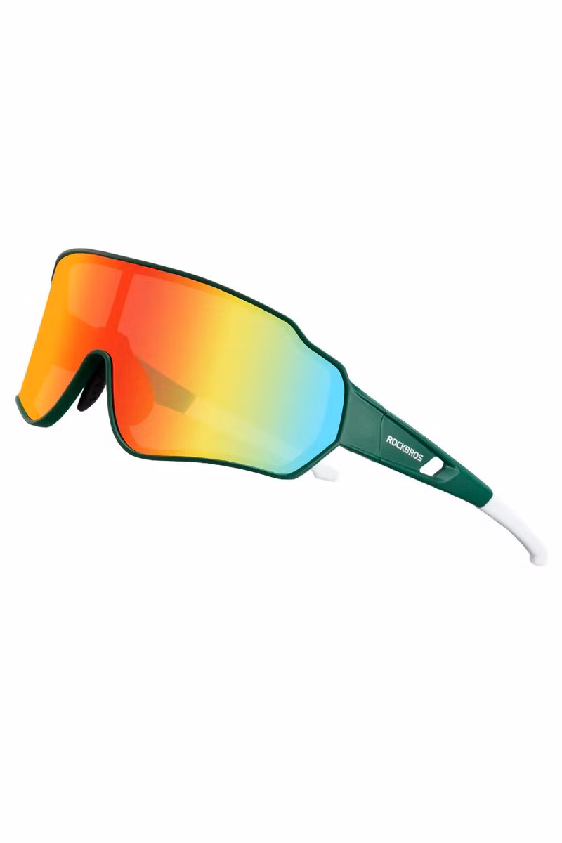 OKULARY ROWEROWE BIKELINE 10165-GREEN-ORANGE