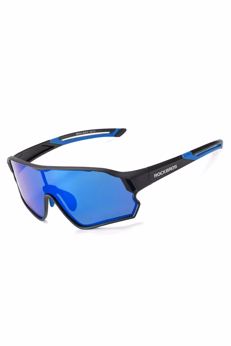 OKULARY ROWEROWE BIKELINE 14110009001 -BLACK-BLUE