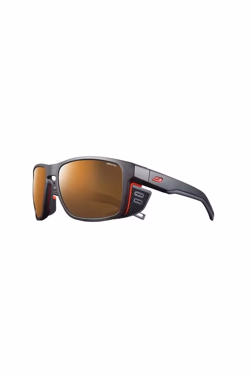 OKULARY SHIELD M REACTIV HIGH MOUNTAIN 5445014-MATT BLACK-ORANGE