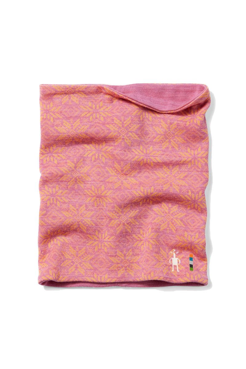 OSŁONA SZYI THERMAL MERINO REVERSIBLE-GARDEN PINK DIGI SNOW